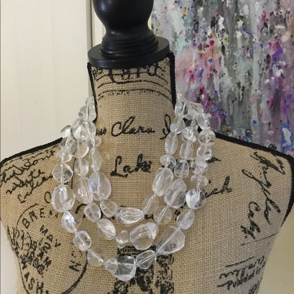 Ann Taylor Loft Translucent Layered Necklace - Picture 4 of 5